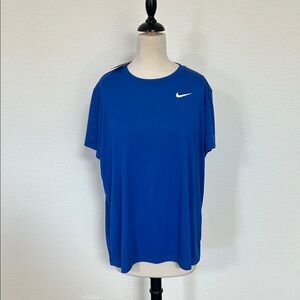 Nike Royal Blue Tee with White Swoosh